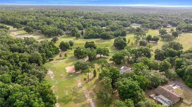 8180 N Duval Dr, Citrus Springs, FL 34434 - aerial overview of property's location with a heavily wooded area and a local golf course