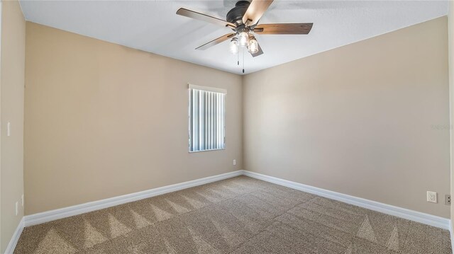 15245 Arabian Way, Montverde, FL 34756 - unfurnished room featuring carpet flooring, baseboards, and ceiling fan