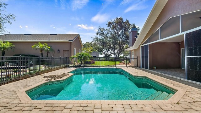 15245 Arabian Way, Montverde, FL 34756 - view of swimming pool with fence and a patio area