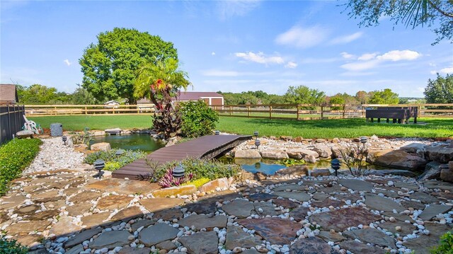 15245 Arabian Way, Montverde, FL 34756 - view of yard with a garden pond