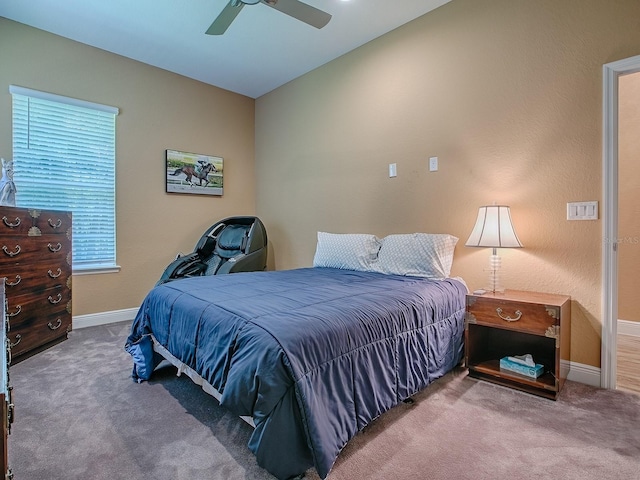 10994 SE 168th Loop, Summerfield, FL 34491 - carpeted bedroom with baseboards and a ceiling fan