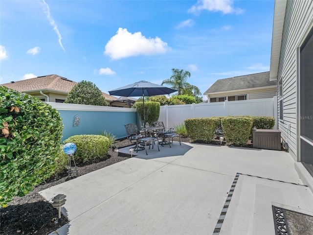 1713 Jadestone Ter, The Villages, FL 32162 - fenced backyard featuring a patio area