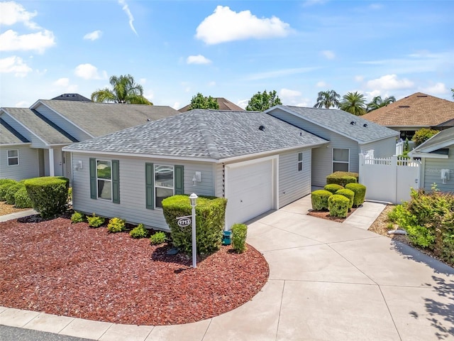 1713 Jadestone Ter, The Villages, FL 32162 - view of front facade with driveway, an attached garage, and roof with shingles