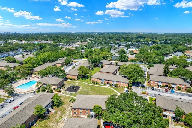 2423 Branch Way Unit 207, Maitland, FL 32751 - aerial view of residential area featuring a pool area