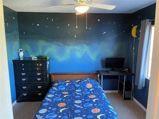 206 Orchid Dr, Davenport, FL 33897 - carpeted bedroom with baseboards and a ceiling fan