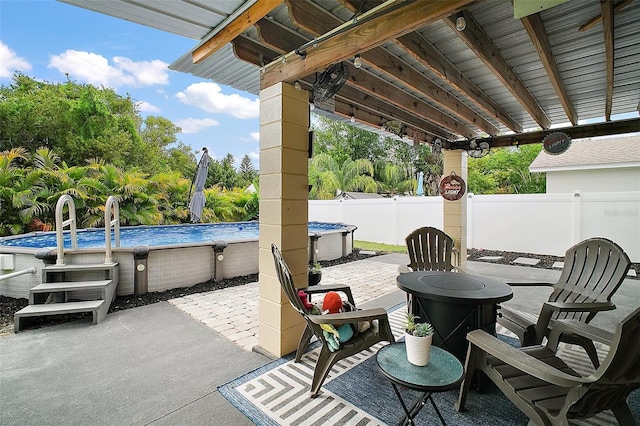 1204 Monterey Dr, Eustis, FL 32726 - view of patio / terrace featuring an outdoor pool