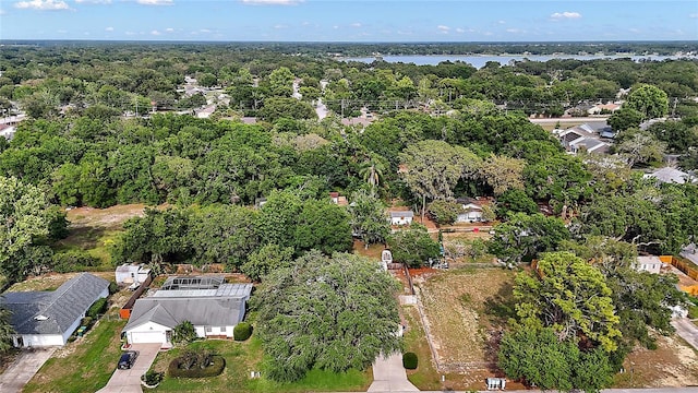 501 Cherry Tree St, Eustis, FL 32726 - aerial view of property and surrounding area with a forest and nearby suburban area