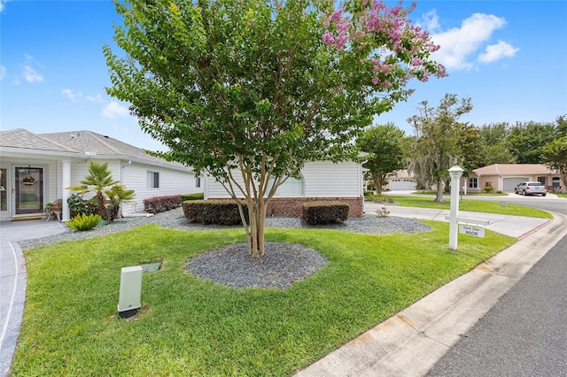 8608 SE 141st Street Rd, Summerfield, FL 34491 - view of front of property featuring a front yard and brick siding
