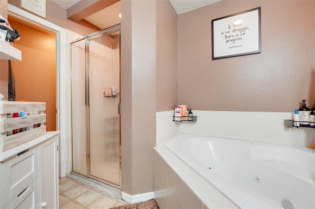 1311 Rain Forest Ln, Minneola, FL 34715 - bathroom with a stall shower and a whirlpool tub