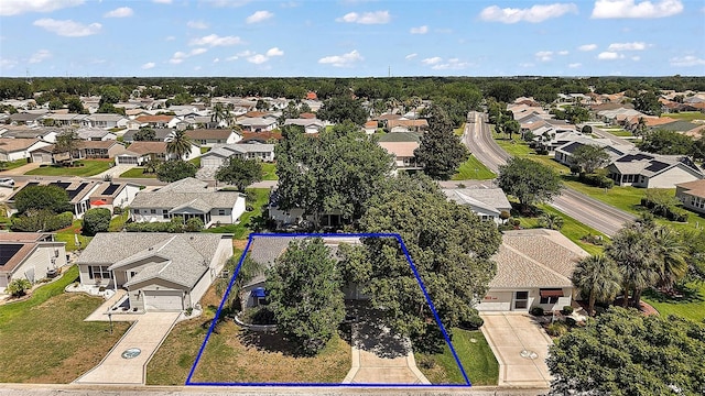 2003 Cordero Ct, The Villages, FL 32159 - aerial view of residential area with property boundaries highlighted