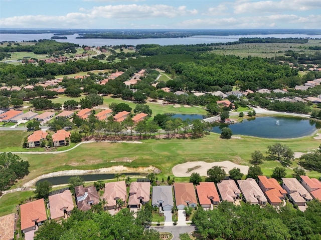 9307 San Jose Blvd, Howey In The Hills, FL 34737 - aerial perspective of suburban area featuring a large body of water and a golf club