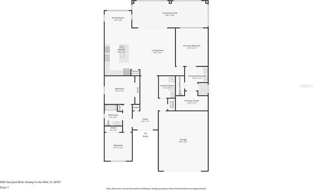 9307 San Jose Blvd, Howey In The Hills, FL 34737 - floor plan / room layout