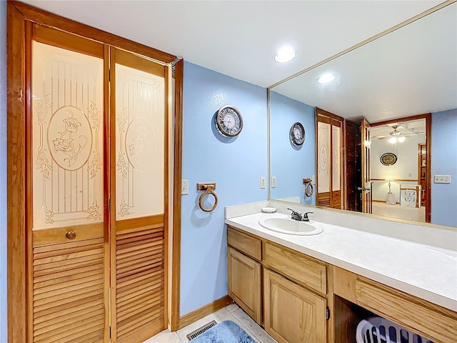 1107 Northshore Dr, Eustis, FL 32726 - bathroom with vanity and tile patterned flooring
