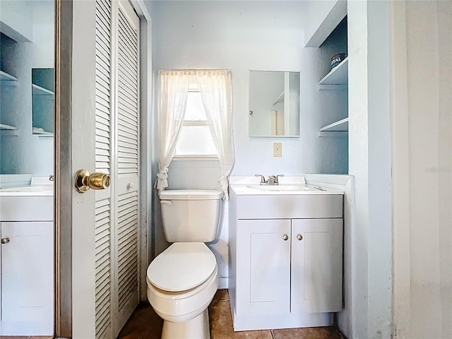 1107 Northshore Dr, Eustis, FL 32726 - bathroom featuring a closet, vanity, and toilet
