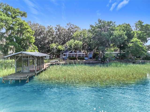 1107 Northshore Dr, Eustis, FL 32726 - dock area with a water view
