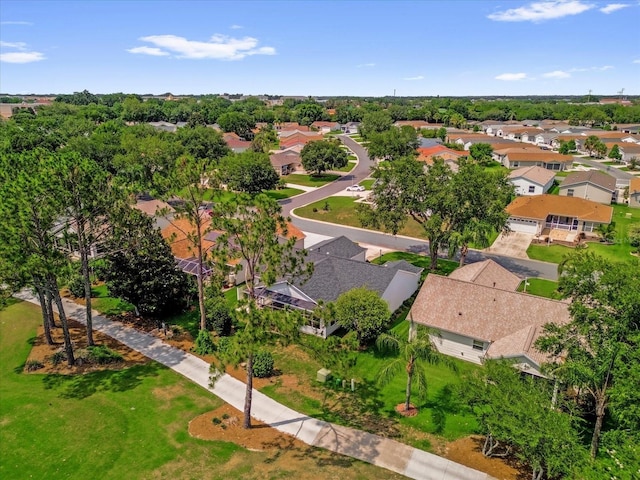 aerial view of residential area