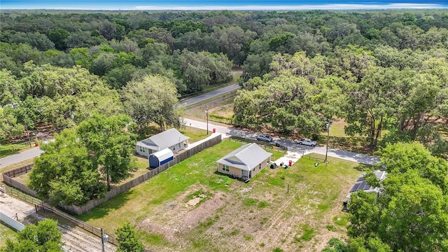 6710 Winkles St, Coleman, FL 33521 - drone / aerial view of a heavily wooded area
