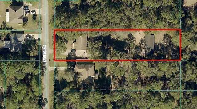 5581 SW 197th Ter, Dunnellon, FL 34431 - map of property location with property parcel outlined