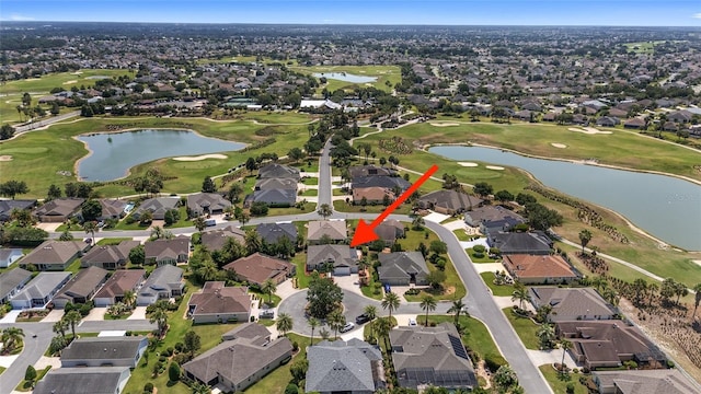1910 Quiet Oak Ct, The Villages, FL 32162 - aerial overview of property's location featuring nearby suburban area and a local golf course