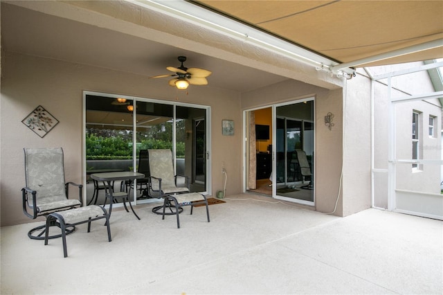 4083 Capland Ave, Clermont, FL 34711 - view of patio / terrace with ceiling fan
