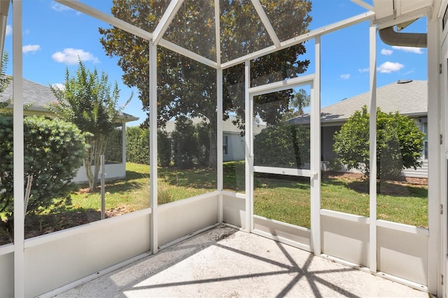654 Fayette Ct, The Villages, FL 32162 - view of unfurnished sunroom