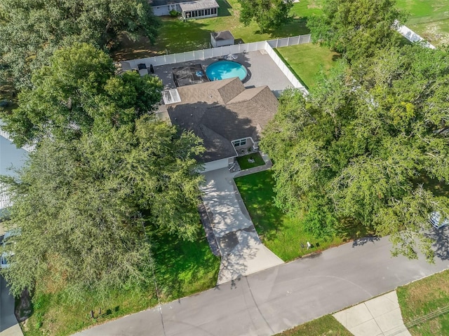 9364 SE 164th Pl, Summerfield, FL 34491 - aerial view of property and surrounding area with a pool area