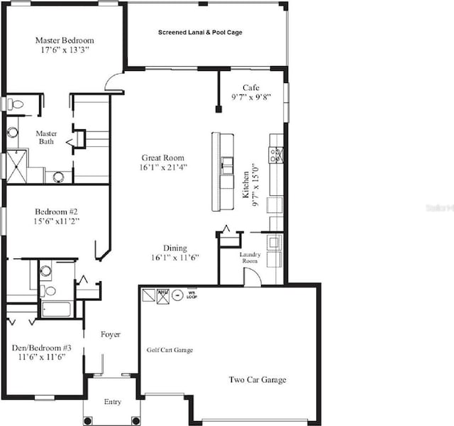 3809 Arlington Ridge Blvd, Leesburg, FL 34748 - home floor plan