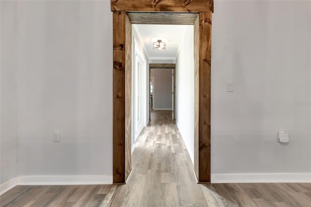 10330 Dwights Rd, Clermont, FL 34714 - corridor featuring wood finished floors and baseboards