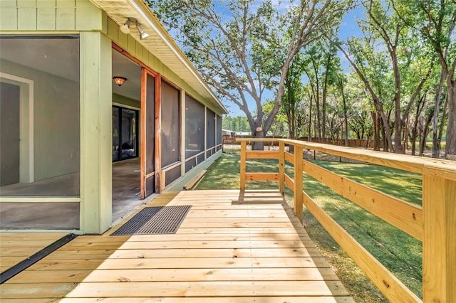 10330 Dwights Rd, Clermont, FL 34714 - deck with a sunroom and a fenced backyard