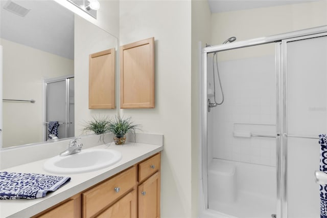 2111 Thornton Ter, The Villages, FL 32162 - full bathroom with a stall shower and vanity