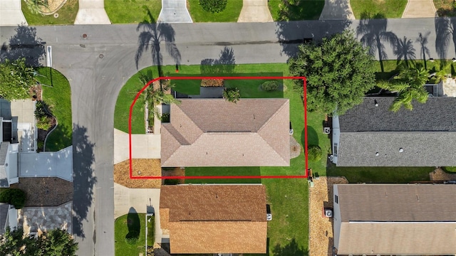 2111 Thornton Ter, The Villages, FL 32162 - aerial view of property and surrounding area featuring property parcel outlined