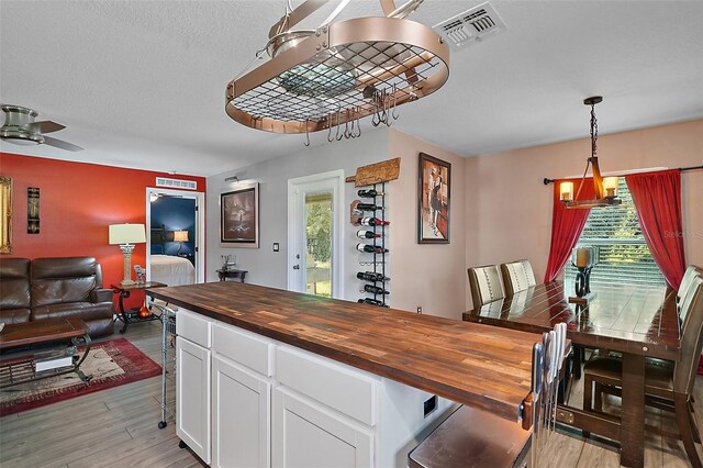 12952 Del Lago Dr, Astatula, FL 34705 - dining space featuring plenty of natural light, light wood-type flooring, and ceiling fan