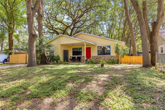 43 Almond Pass Dr, Ocala, FL 34472 - view of front of house with stone siding