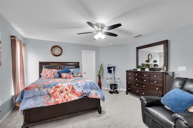 5547 SE 91st Pl, Ocala, FL 34480 - bedroom featuring carpet and ceiling fan
