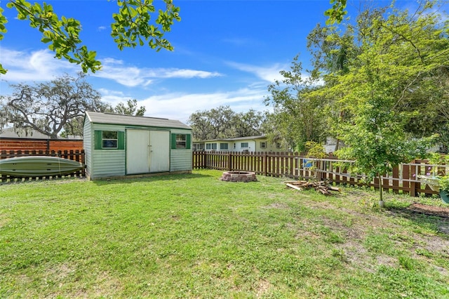 410 E Gulley Ave, Oakland, FL 34760 - view of yard with a fire pit