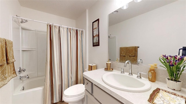 3817 Miragalia Ln, The Villages, FL 32163 - full bath with vanity, shower / tub combo, and toilet