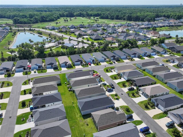 3817 Miragalia Ln, The Villages, FL 32163 - aerial perspective of suburban area featuring a nearby body of water