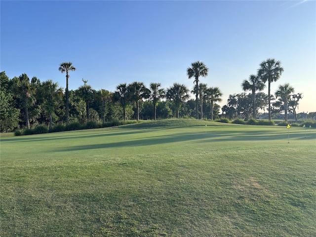 3817 Miragalia Ln, The Villages, FL 32163 - surrounding community with a lawn, golf course view, and view of scattered trees