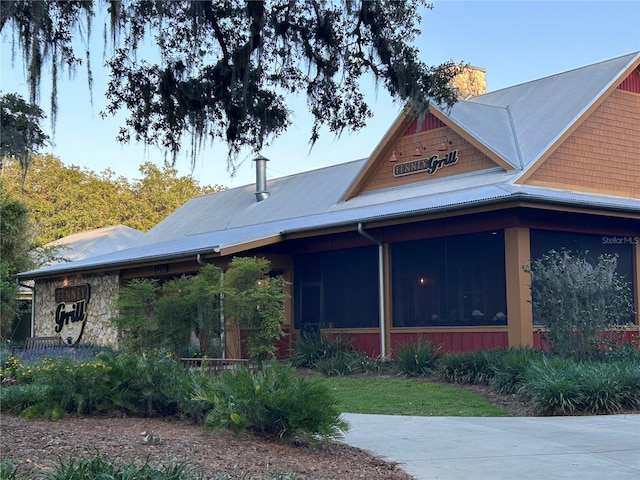 3817 Miragalia Ln, The Villages, FL 32163 - view of front of property with a sunroom