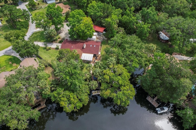 22 Palm Circle Dr, Inglis, FL 34449 - aerial view of property and surrounding area featuring a nearby body of water