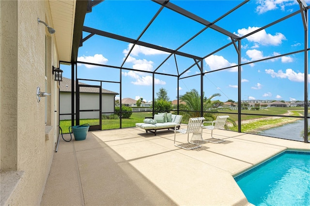 11215 SE 172nd Pl, Summerfield, FL 34491 - swimming pool featuring a patio area, a lanai, and outdoor lounge area