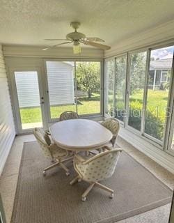 3337 Candlebrook St, The Villages, FL 32162 - sunroom / solarium featuring a ceiling fan and healthy amount of natural light