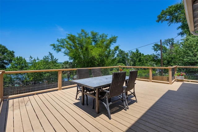 378 W Osceola St, Clermont, FL 34711 - wooden terrace with outdoor dining area