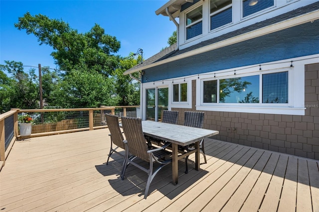 378 W Osceola St, Clermont, FL 34711 - wooden deck with outdoor dining space