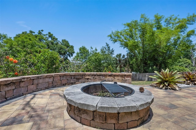 378 W Osceola St, Clermont, FL 34711 - view of patio / terrace with an outdoor fire pit