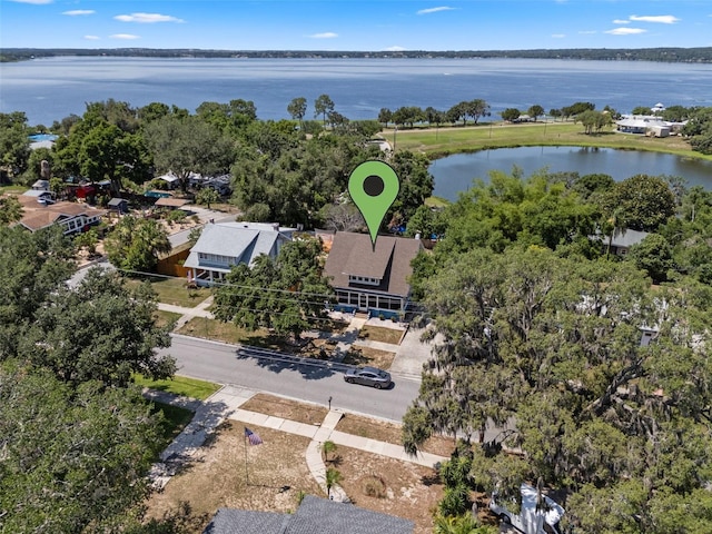 378 W Osceola St, Clermont, FL 34711 - aerial overview of property's location with a nearby body of water