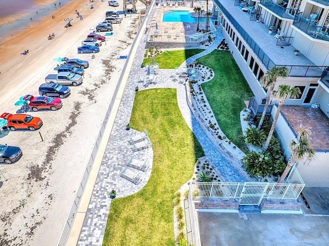 3425 S Atlantic Ave Unit 1101, Daytona Beach, FL 32118 - drone / aerial view of a pool area