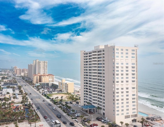 3425 S Atlantic Ave Unit 1101, Daytona Beach, FL 32118 - water view featuring nearby urban area and local beach
