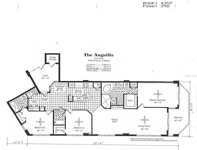 3425 S Atlantic Ave Unit 1101, Daytona Beach, FL 32118 - floor plan / room layout