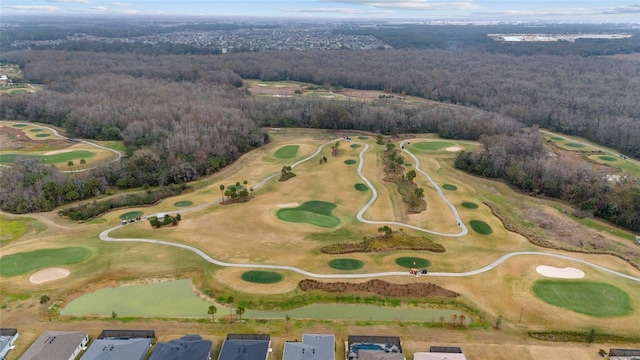 3769 Causey Ct, The Villages, FL 32163 - aerial view of property's location featuring a heavily wooded area and a golf course